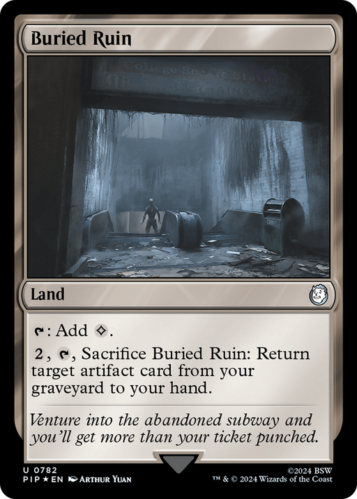 Buried Ruin (Surge Foil) (PIP-782) [Fallout] Foil MTG Single Wizards of the Coast