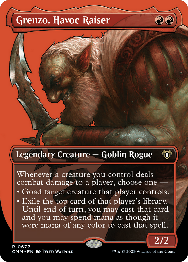 Grenzo, Havoc Raiser (CMM-677) [Commander Masters] (Borderless) MTG Single Wizards of the Coast