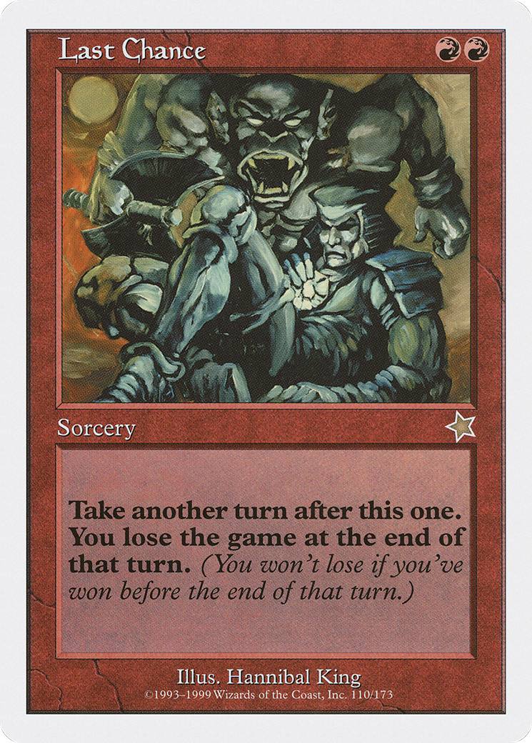 Last Chance (S99-110) [Misc] Starter 1999 MTG Single Wizards of the Coast