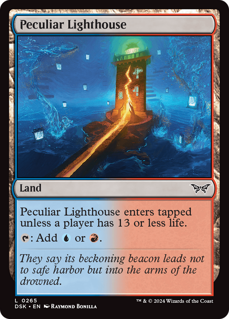 Peculiar Lighthouse (DSK-265) [Duskmourn: House of Horror] MTG Single Wizards of the Coast