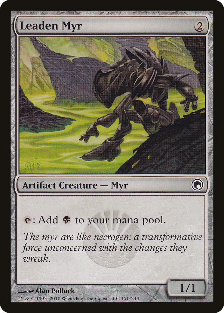Leaden Myr (SOM-170) [Scars of Mirrodin] MTG Single Wizards of the Coast