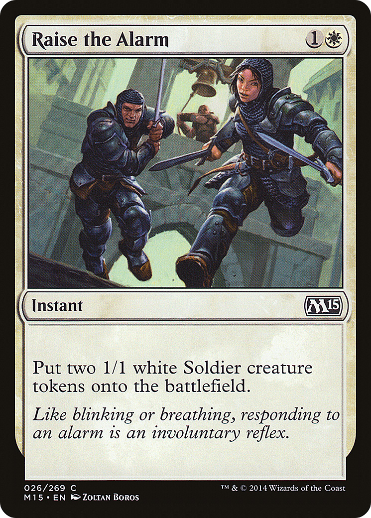 Raise the Alarm (M15-026) [Magic 2015] MTG Single Wizards of the Coast