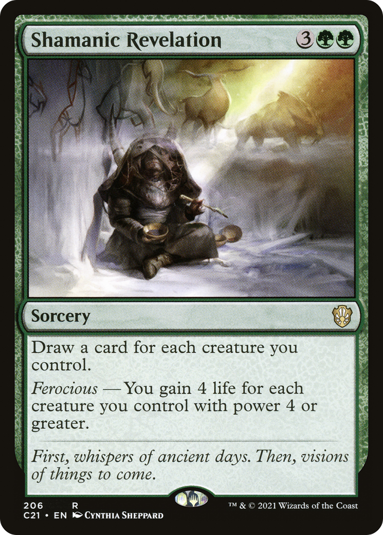 Shamanic Revelation (C21-206) [Commander 2021] MTG Single Wizards of the Coast