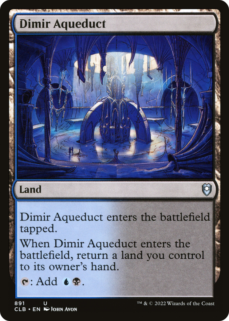 Dimir Aqueduct (CLB-891) [Commander Legends: Battle for Baldur's Gate] MTG Single Wizards of the Coast