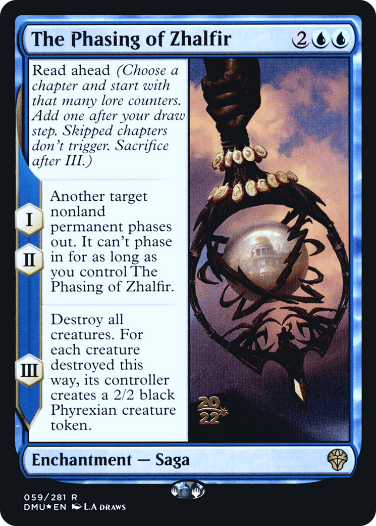 The Phasing of Zhalfir (PRE-059) [Dominaria United Promos] Foil MTG Single Wizards of the Coast