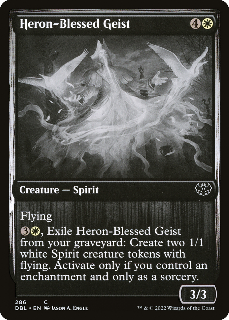Heron-Blessed Geist (DBL-286) [Innistrad: Double Feature] Foil MTG Single Wizards of the Coast