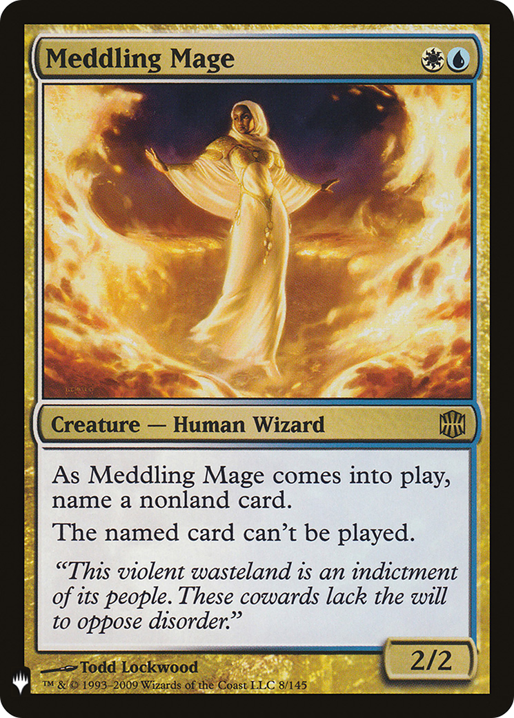 Meddling Mage (LIST-ARB-8) [Mystery Booster] The List MTG Single Wizards of the Coast