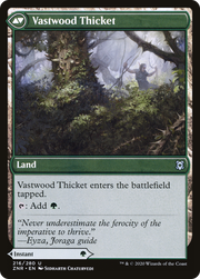 Vastwood Fortification // Vastwood Thicket (ZNR-216) [Zendikar Rising] Foil MTG Single Wizards of the Coast