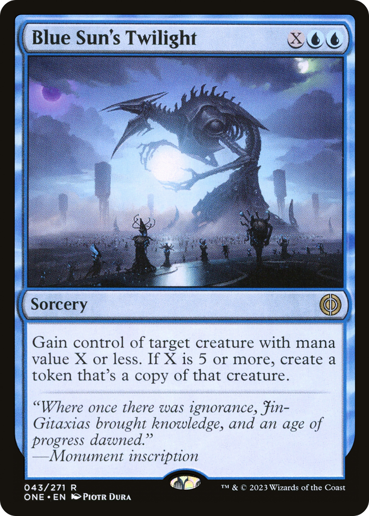 Blue Sun's Twilight (ONE-043) [Phyrexia: All Will Be One] MTG Single Wizards of the Coast