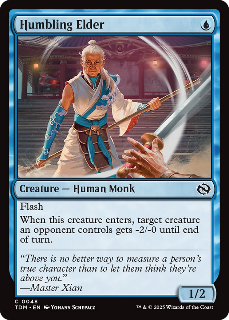 Humbling Elder (TDM-048) [Tarkir: Dragonstorm] MTG Single Wizards of the Coast