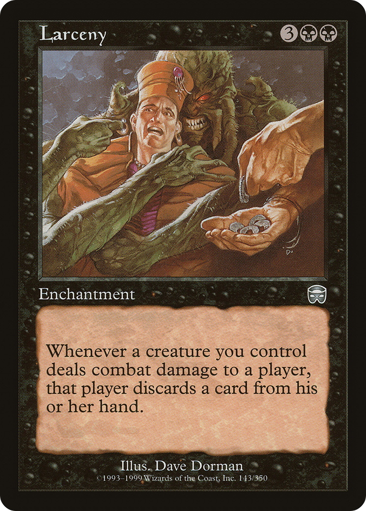 Larceny (MMQ-143) [Mercadian Masques] MTG Single Wizards of the Coast