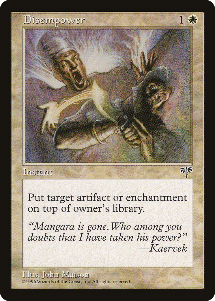 Disempower (MIR-009) [Mirage] MTG Single Wizards of the Coast