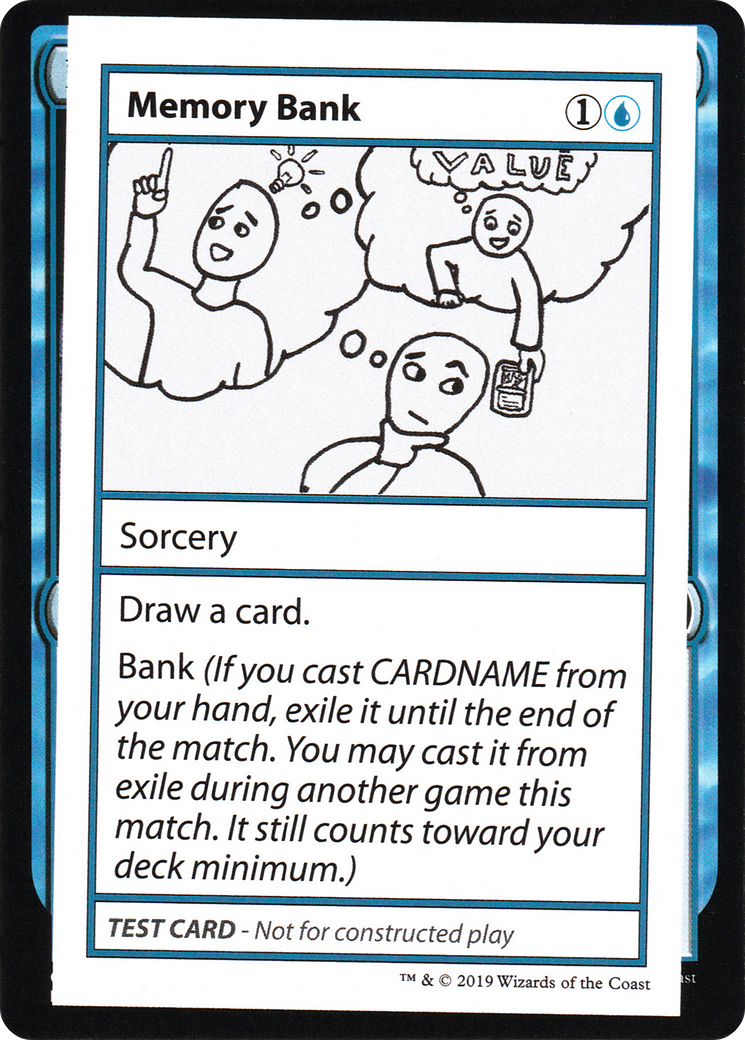 Memory Bank (CMB1-027) [Mystery Booster] Playtest Cards 2021 MTG Single Wizards of the Coast
