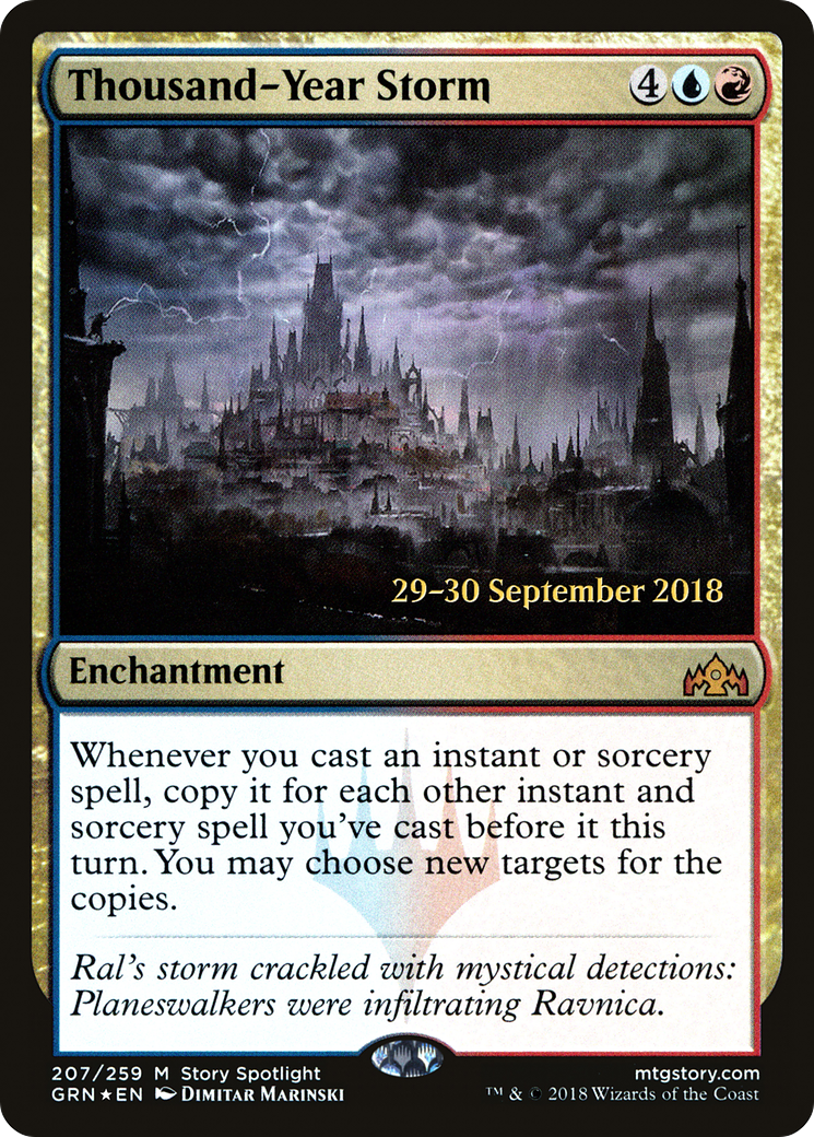Thousand-Year Storm (PRE-207) [Guilds of Ravnica Promos] Foil MTG Single Wizards of the Coast