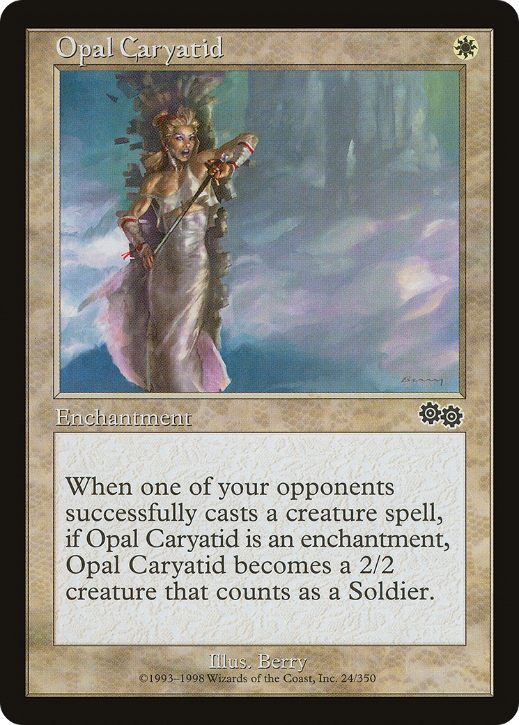 Opal Caryatid (USG-024) [Urza's Saga] MTG Single Wizards of the Coast