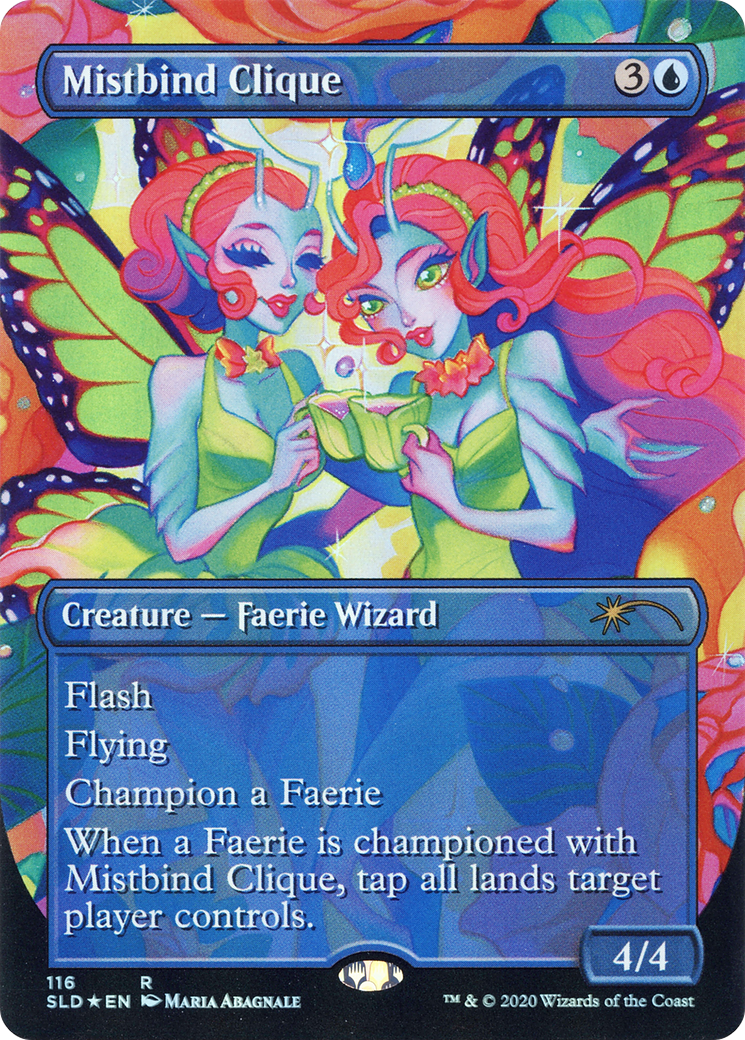 Mistbind Clique (SLD-116) [Secret Lair] Drop (Borderless) Foil MTG Single Wizards of the Coast