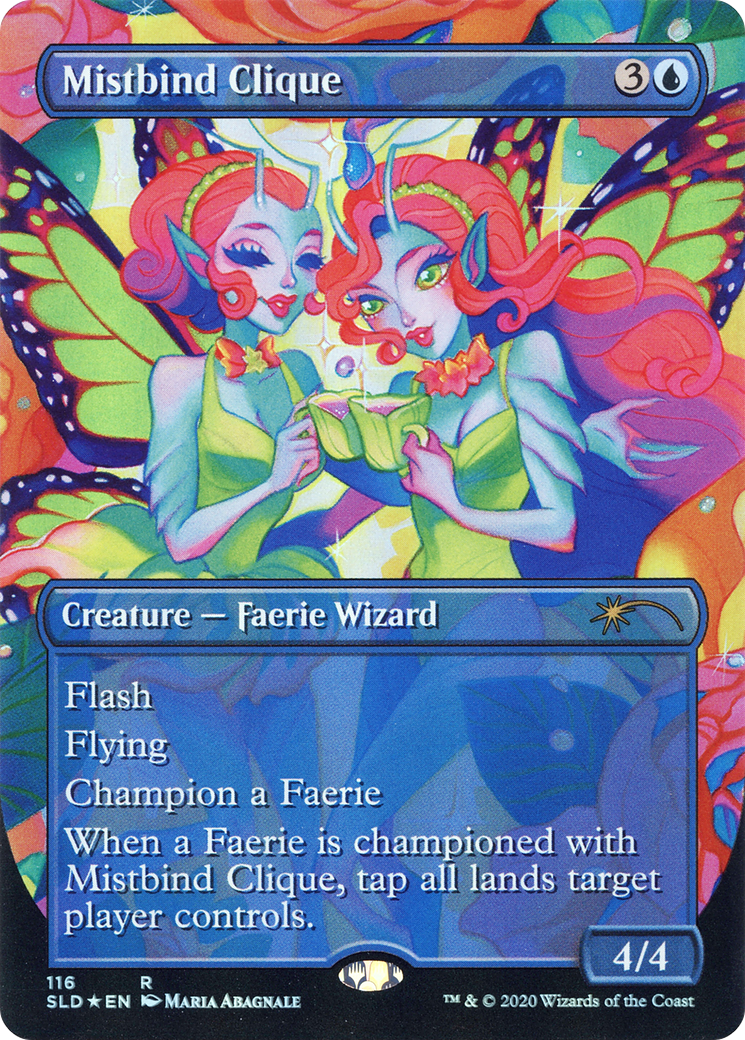Mistbind Clique (SLD-116) [Secret Lair] Drop (Borderless) Foil MTG Single Wizards of the Coast
