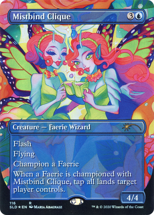 Mistbind Clique (SLD-116) [Secret Lair] Drop (Borderless) Foil MTG Single Wizards of the Coast