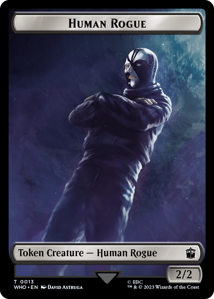 Human Rogue (TWHO-013) [Tokens] Doctor Who Tokens Foil MTG Single Wizards of the Coast