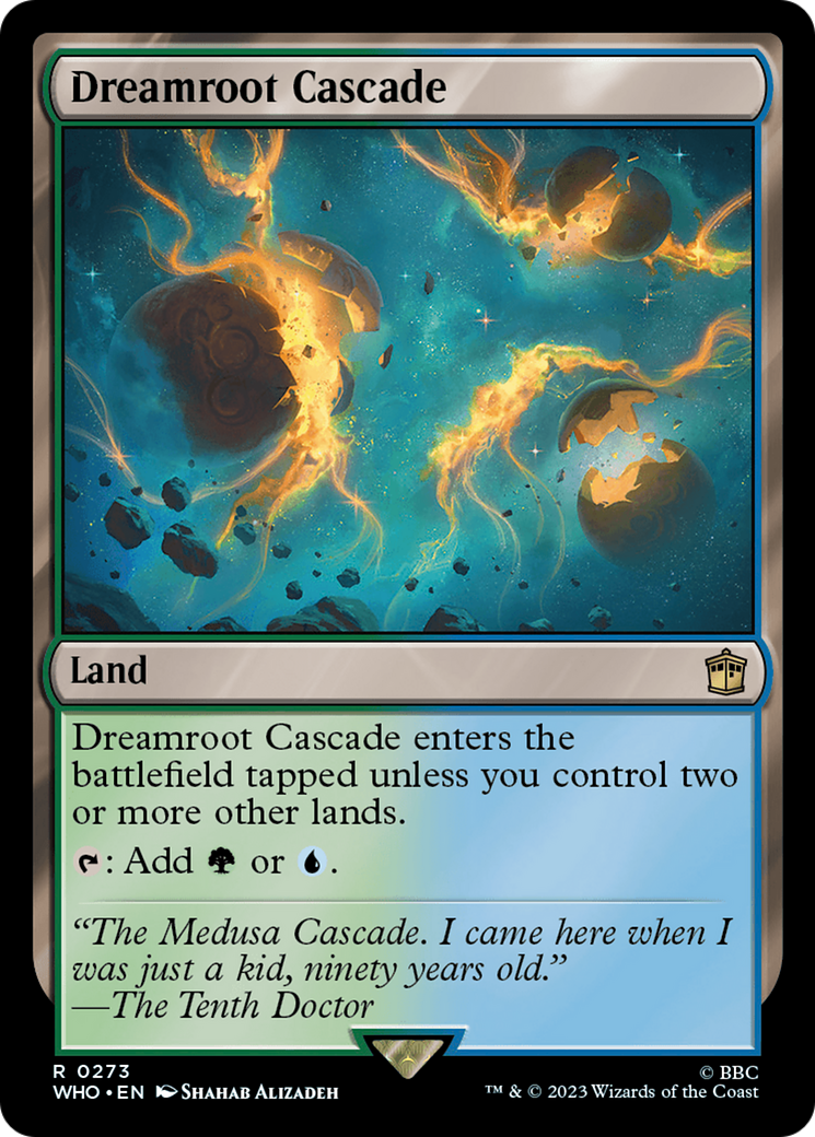 Dreamroot Cascade (WHO-273) [Doctor Who] Foil MTG Single Wizards of the Coast