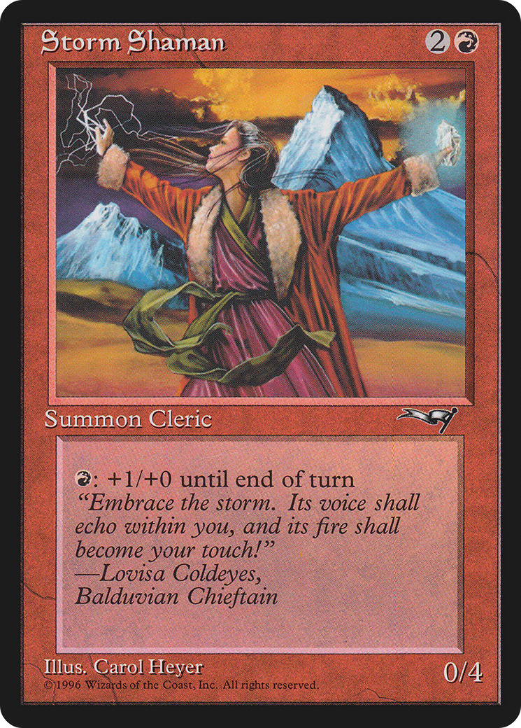 Storm Shaman (ALL-81B) [Alliances] MTG Single Wizards of the Coast
