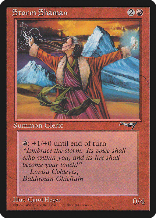 Storm Shaman (ALL-81B) [Alliances] MTG Single Wizards of the Coast