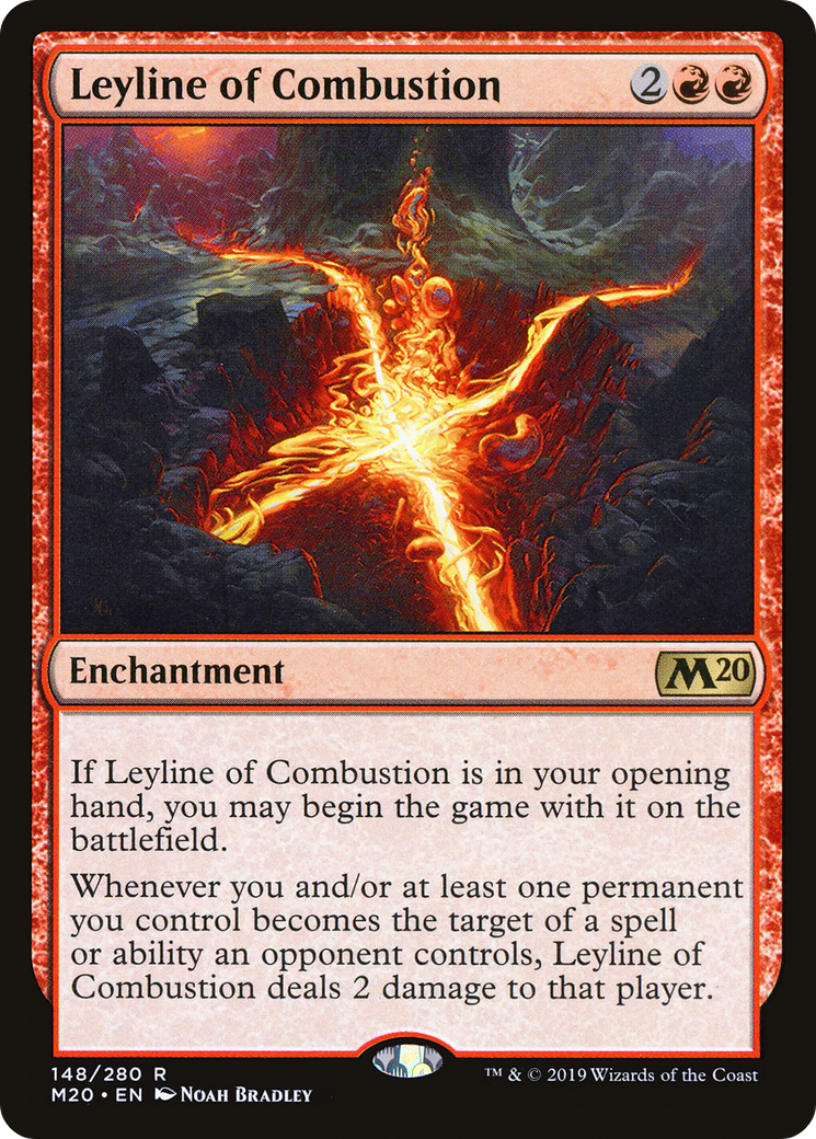 Leyline of Combustion (M20-148) [Core Set 2020] Foil MTG Single Wizards of the Coast