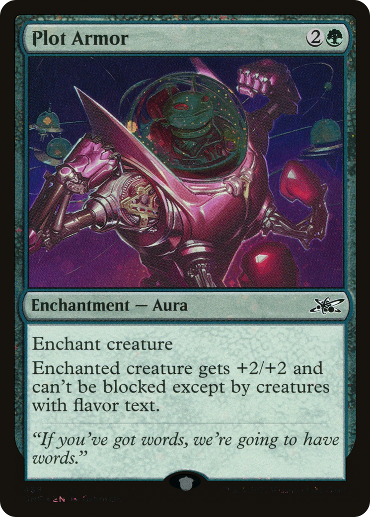 Plot Armor (Galaxy Foil) (UNF-438) [Unfinity] Foil MTG Single Wizards of the Coast