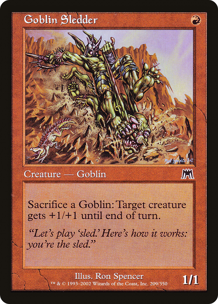 Goblin Sledder (ONS-209) [Onslaught] Foil MTG Single Wizards of the Coast