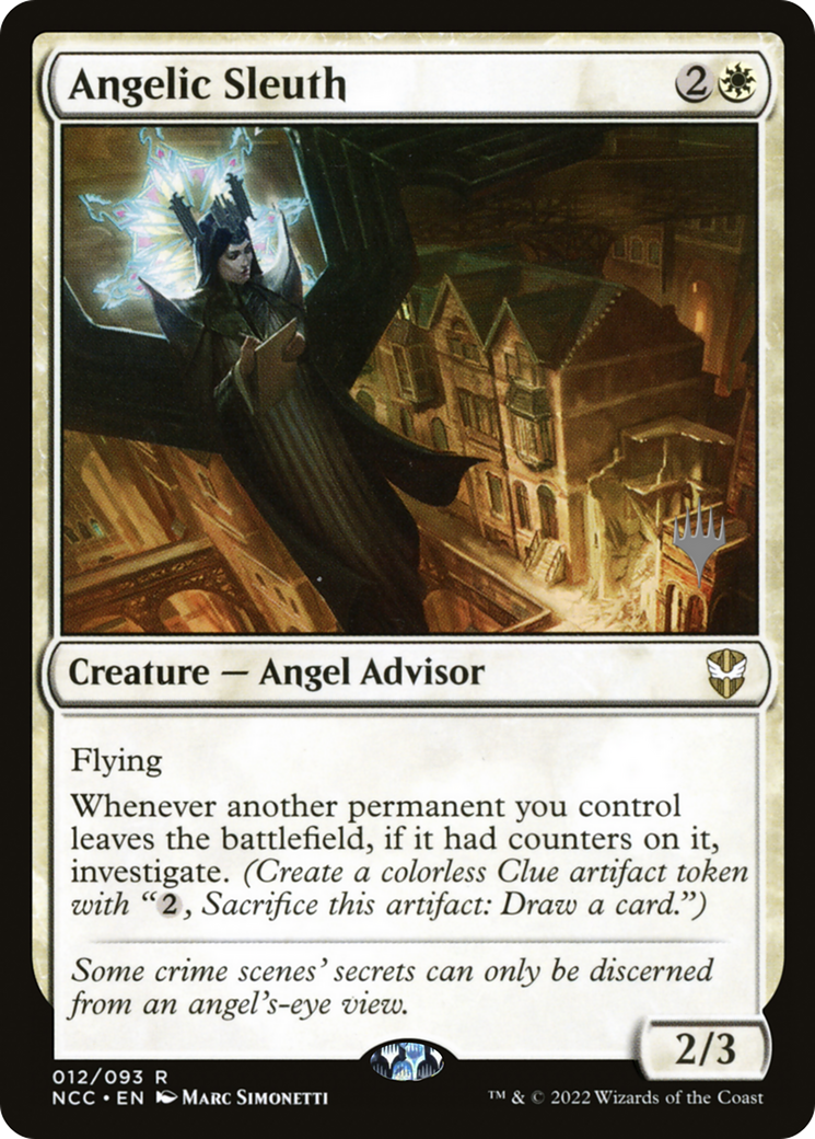 Angelic Sleuth (PPSNC-012) [New Capenna Commander Promos] Foil MTG Single Wizards of the Coast