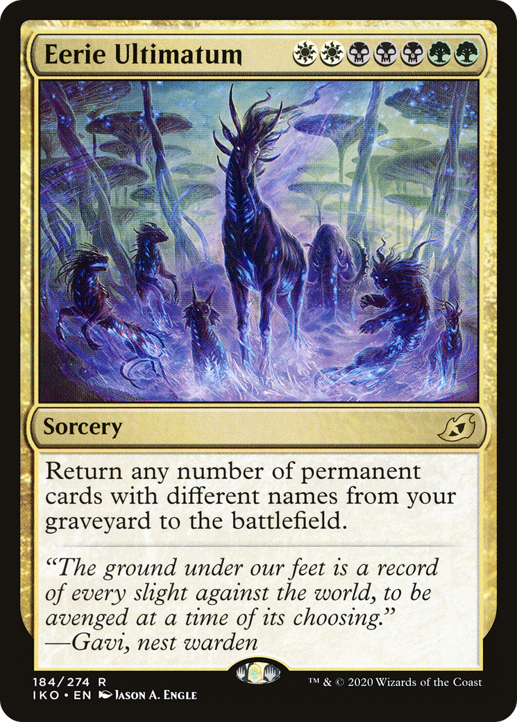 Eerie Ultimatum (IKO-184) [Ikoria: Lair of Behemoths] MTG Single Wizards of the Coast