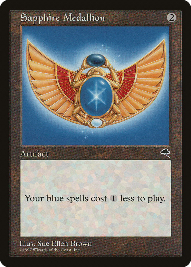 Sapphire Medallion [Tempest] MTG Single Magic: The Gathering   