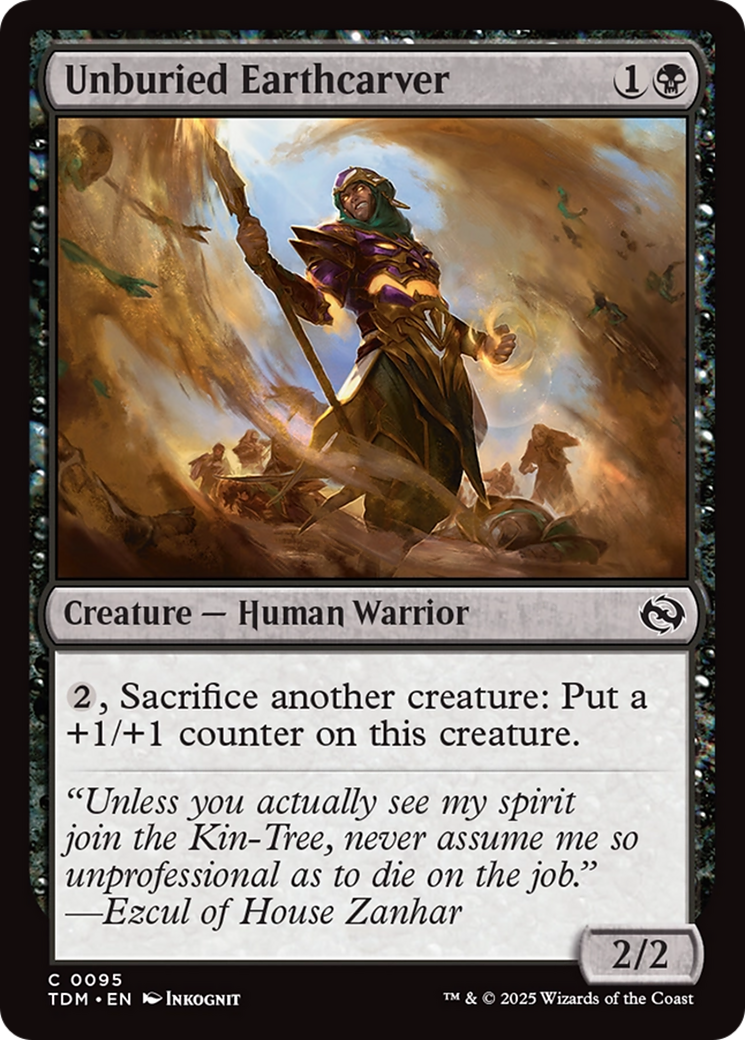 Unburied Earthcarver (TDM-095) [Tarkir: Dragonstorm] Foil MTG Single Wizards of the Coast