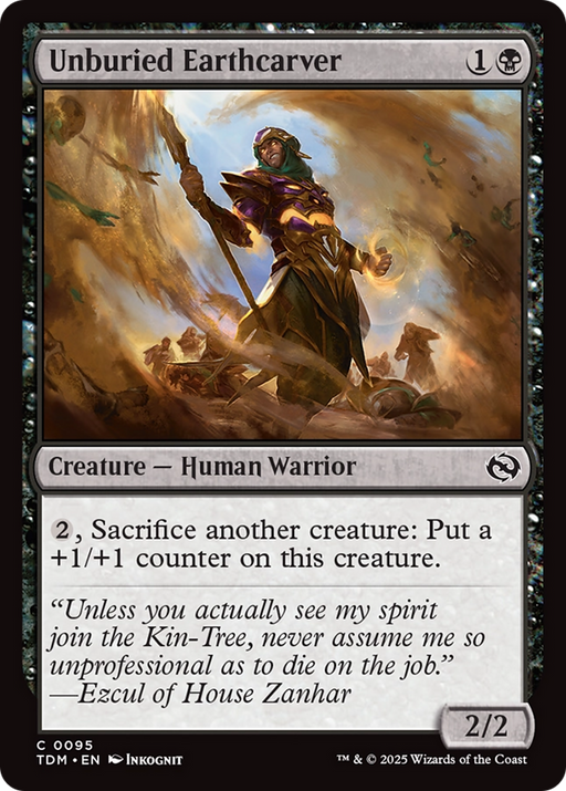 Unburied Earthcarver (TDM-095) [Tarkir: Dragonstorm] Foil MTG Single Wizards of the Coast