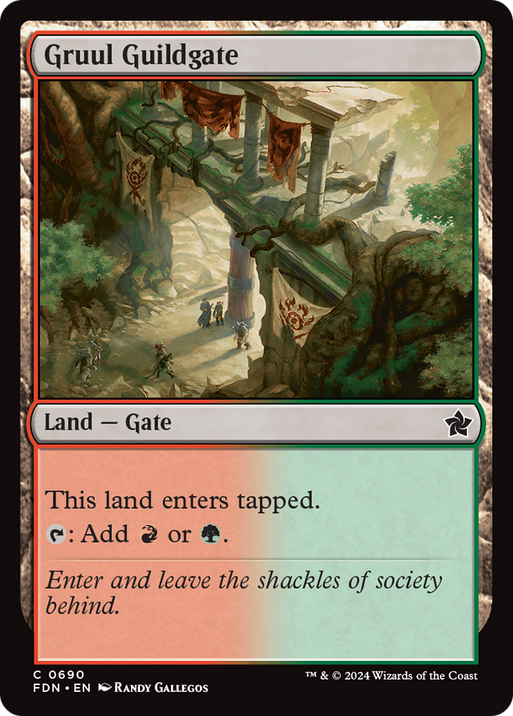 Gruul Guildgate (FDN-690) [Foundations] MTG Single Wizards of the Coast