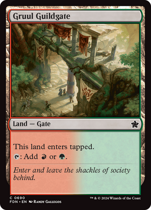 Gruul Guildgate (FDN-690) [Foundations] MTG Single Wizards of the Coast