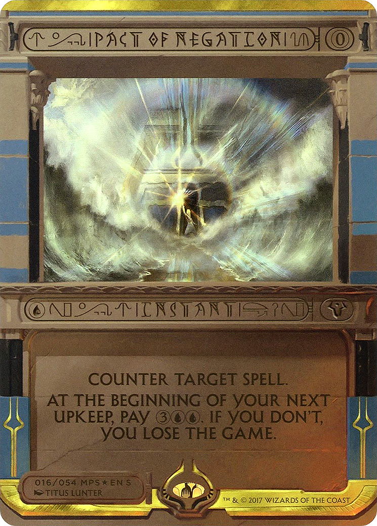 Pact of Negation (MPS2-016) [Amonkhet Invocations] (Borderless) Foil MTG Single Wizards of the Coast