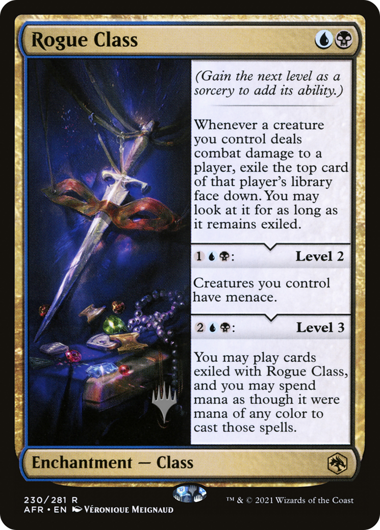 Rogue Class (PPAFR-230) [Adventures in the Forgotten Realms Promos] Foil MTG Single Wizards of the Coast