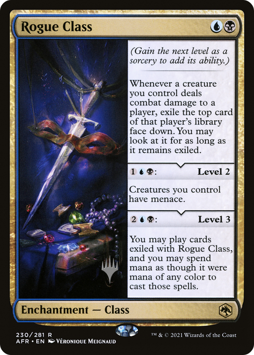 Rogue Class (PPAFR-230) [Adventures in the Forgotten Realms Promos] MTG Single Wizards of the Coast