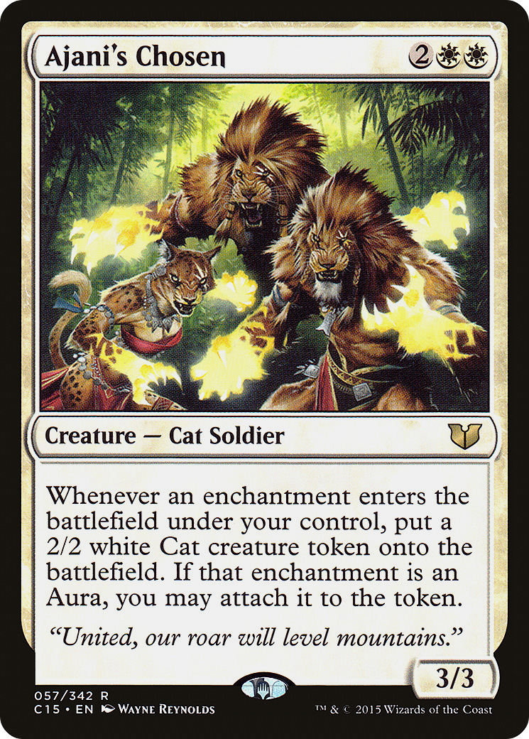 Ajani's Chosen (C15-057) [Commander 2015] MTG Single Wizards of the Coast