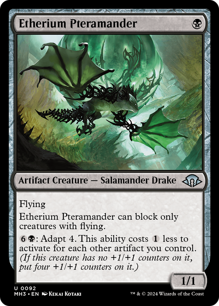 Etherium Pteramander (MH3-092) [Modern Horizons 3] Foil MTG Single Wizards of the Coast
