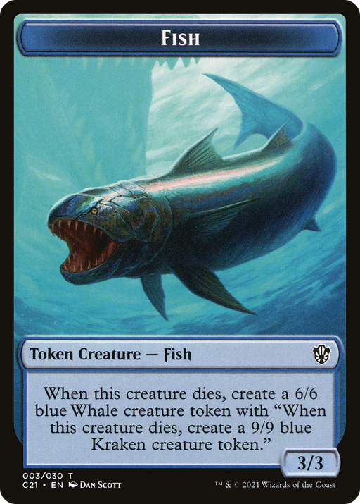 Fish (TC21-003) [Tokens] Commander 2021 Tokens MTG Single Wizards of the Coast