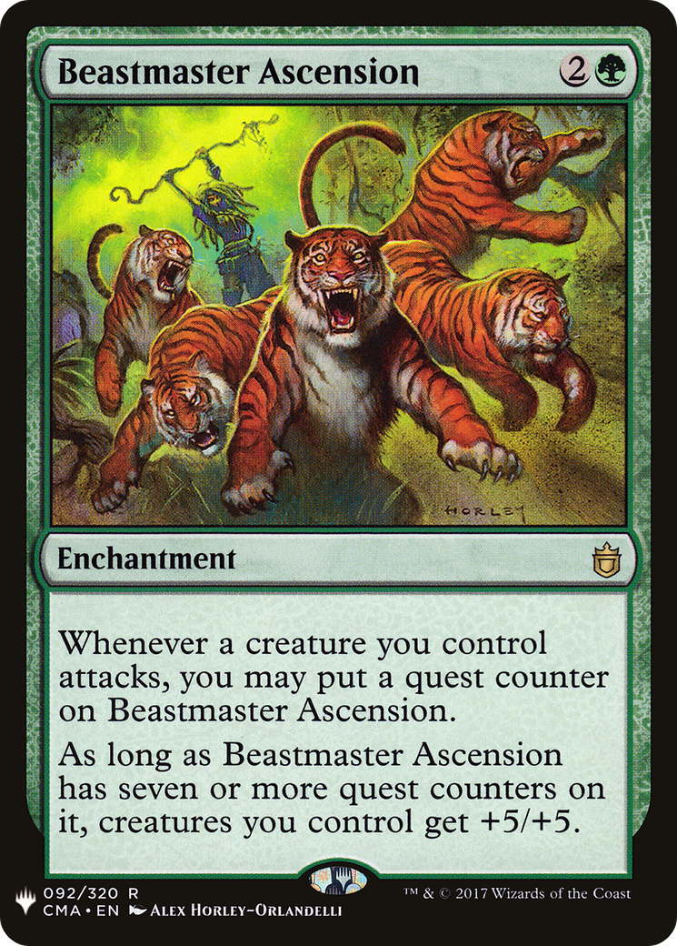 Beastmaster Ascension (CMA) (LIST-092) [Mystery Booster] The List MTG Single Wizards of the Coast