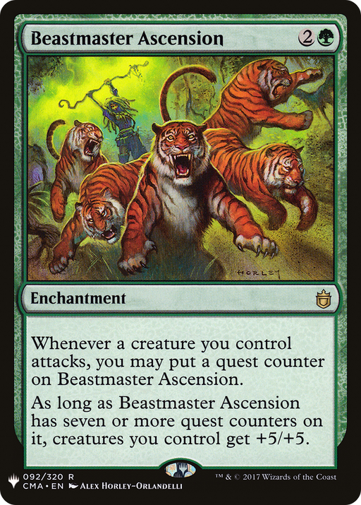 Beastmaster Ascension (CMA) (LIST-092) [Mystery Booster] The List MTG Single Wizards of the Coast