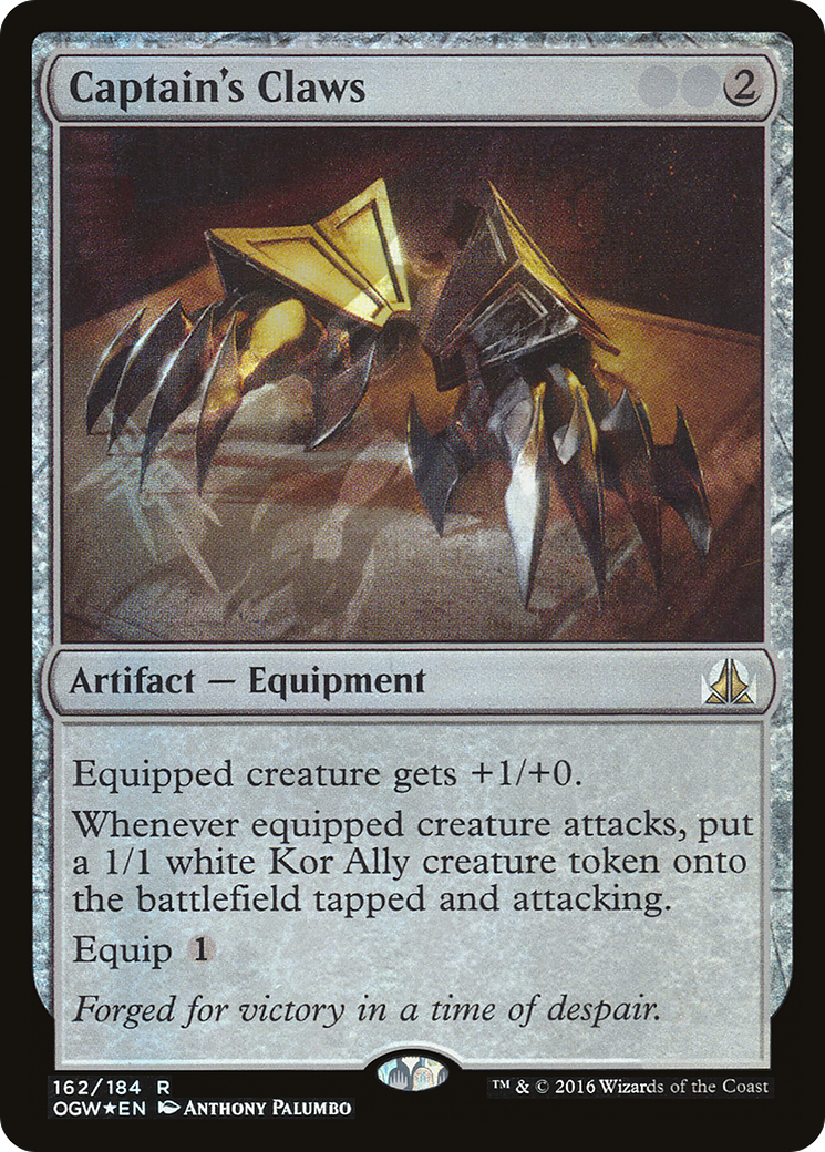 Captain's Claws (OGW-162†) [Oath of the Gatewatch] Foil MTG Single Wizards of the Coast