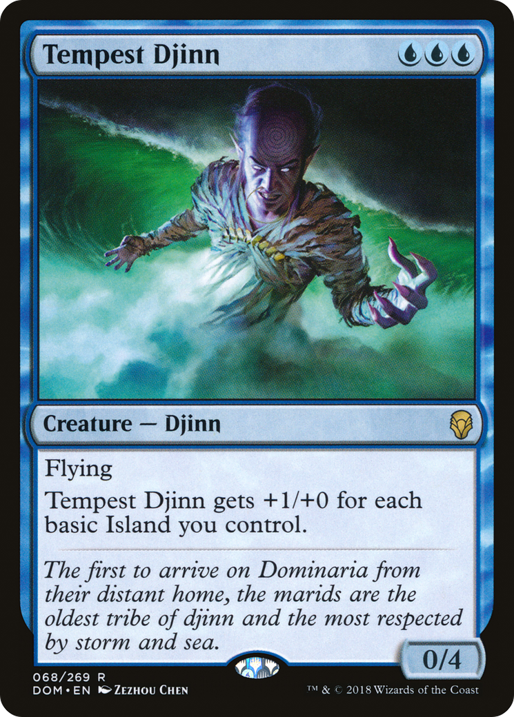 Tempest Djinn (DOM-068) [Dominaria] MTG Single Wizards of the Coast