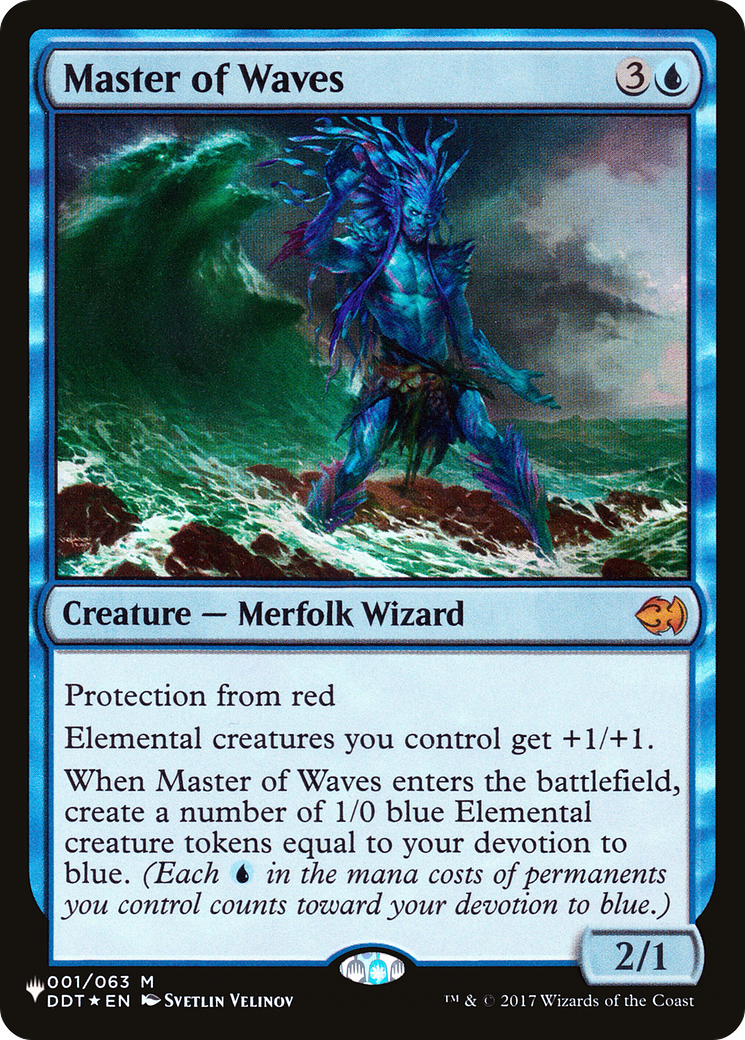 Master of Waves (LIST-DDT-1) [Mystery Booster] The List MTG Single Wizards of the Coast