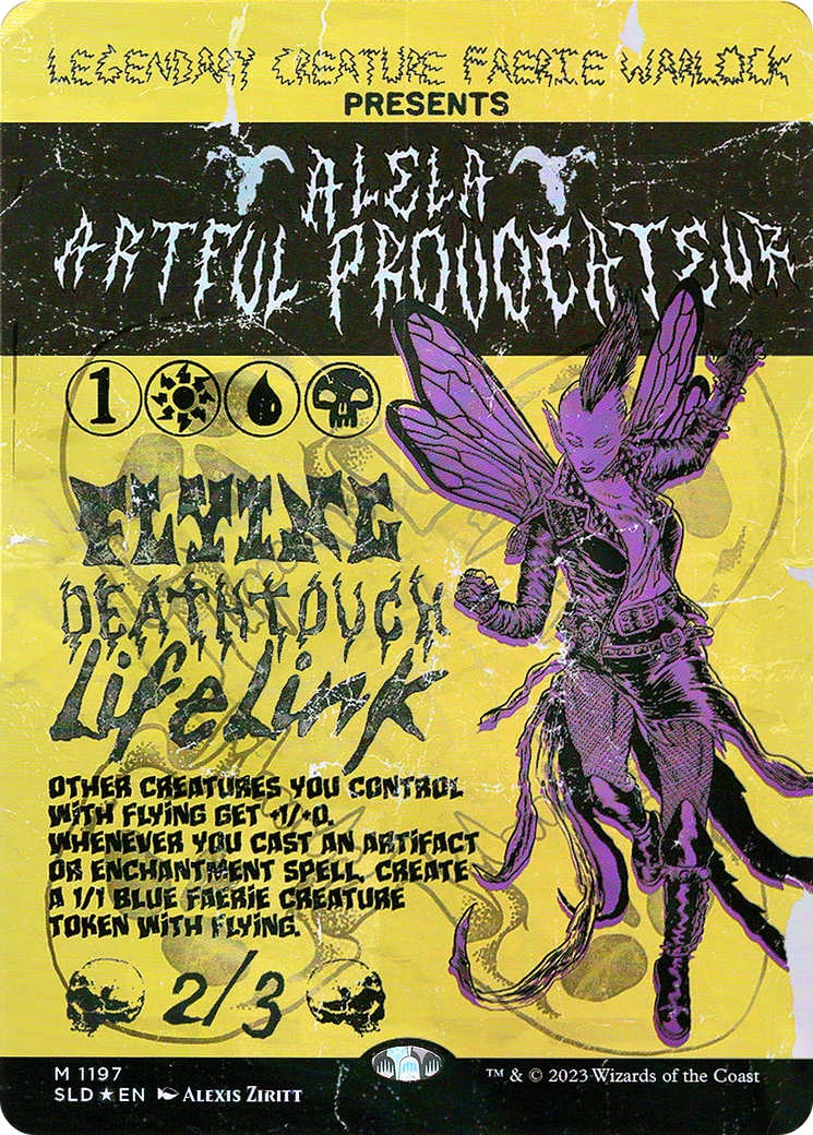 Alela, Artful Provocateur (1197) (SLD-1197) [Secret Lair] Drop (Borderless) Foil MTG Single Wizards of the Coast