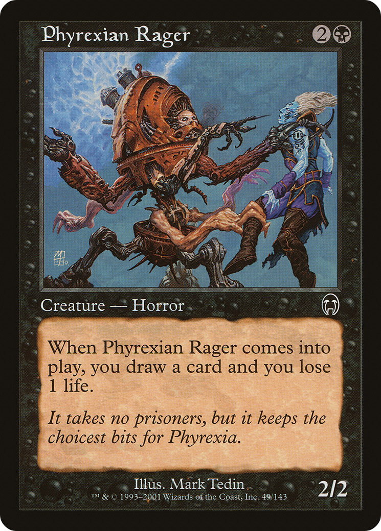 Phyrexian Rager (APC-049) [Apocalypse] Foil MTG Single Wizards of the Coast