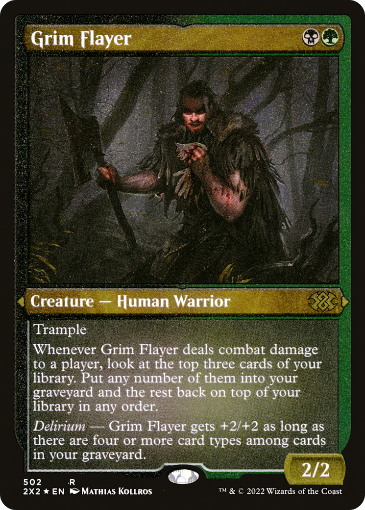 Grim Flayer (2X2-502) [Double Masters 2022] Etched Foil MTG Single Wizards of the Coast